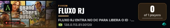 FLUXO RJ live status badge