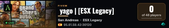  yago | [ESX Legacy] live status badge