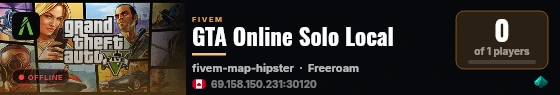 GTA Online Solo Local live status badge