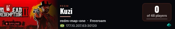 Kuzi live status badge