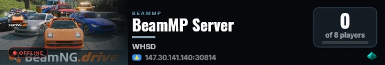 BeamMP Server live status badge