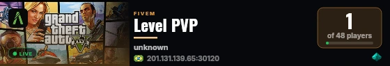 Level PVP live status badge