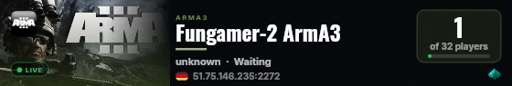 Fungamer-2 ArmA3 live status badge