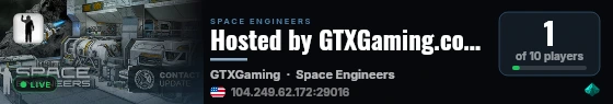 Hosted by GTXGaming.co.uk live status badge
