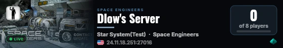 Dlow's Server live status badge