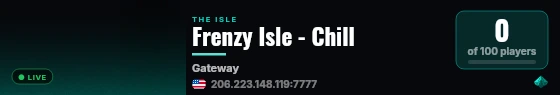 Frenzy Isle - Chill live status badge