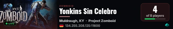 Yonkins Sin Celebro live status badge