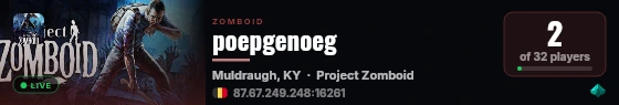poepgenoeg live status badge