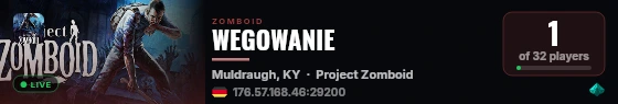 WEGOWANIE live status badge