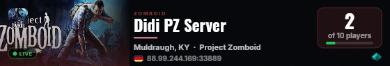 Didi PZ Server live status badge