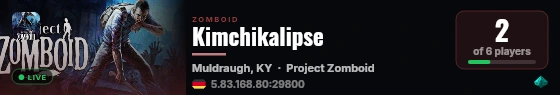 Kimchikalipse live status badge