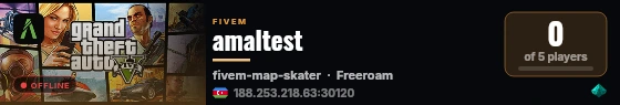 amaltest live status badge