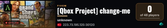 [Qbox Project] change-me live status badge