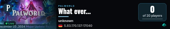 What ever... live status badge