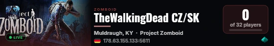 TheWalkingDead CZ/SK live status badge
