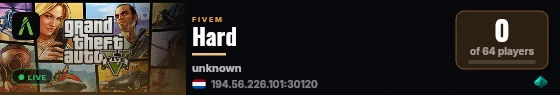 Hard live status badge