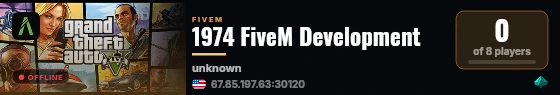1974 FiveM Development live status badge