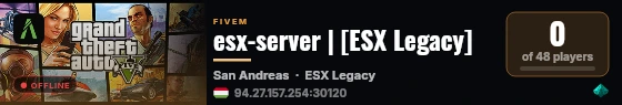 esx-server | [ESX Legacy] live status badge