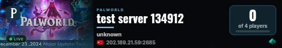 test server 134912 live status badge