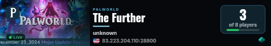 The Further live status badge