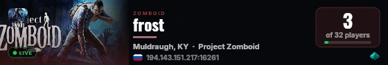 frost live status badge