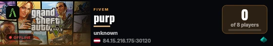 purp live status badge
