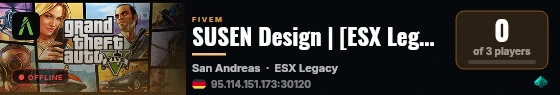 SUSEN Design | [ESX Legacy] live status badge