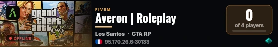 Averon | Roleplay live status badge