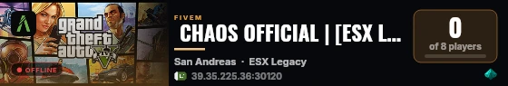  CHAOS OFFICIAL | [ESX Legacy] live status badge