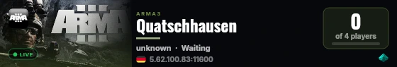 Quatschhausen live status badge