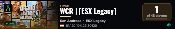 WCR | [ESX Legacy] live status badge