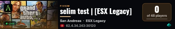 selim test | [ESX Legacy] live status badge