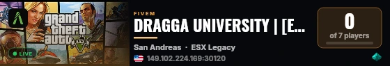 DRAGGA UNIVERSITY | [ESX Legacy] live status badge