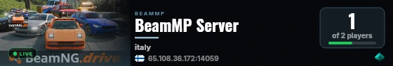 BeamMP Server live status badge