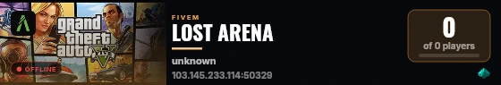 LOST ARENA live status badge