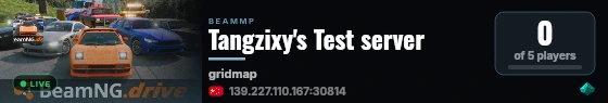 Tangzixy's Test server live status badge