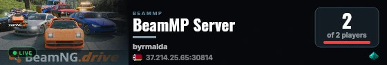 BeamMP Server live status badge
