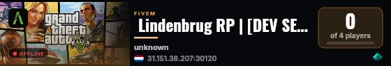  Lindenbrug RP | [DEV SERVER] live status badge
