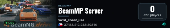 BeamMP Server live status badge