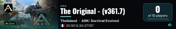 The Original - (v361.7) live status badge