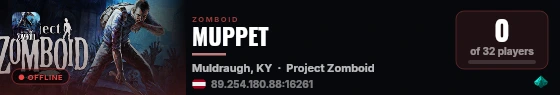 MUPPET live status badge