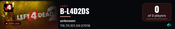 B-L4D2DS live status badge