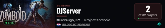 DJServer live status badge