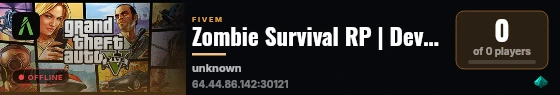 Zombie Survival RP | Development live status badge
