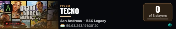 TECNO live status badge