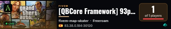[QBCore Framework] 93ppv live status badge