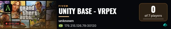 UNITY BASE - VRPEX live status badge
