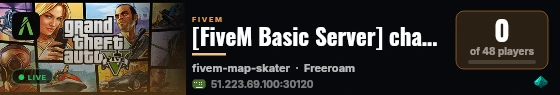 [FiveM Basic Server] change-me live status badge