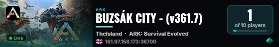 BUZSÁK CITY - (v361.7) live status badge