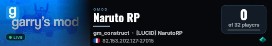Naruto RP live status badge